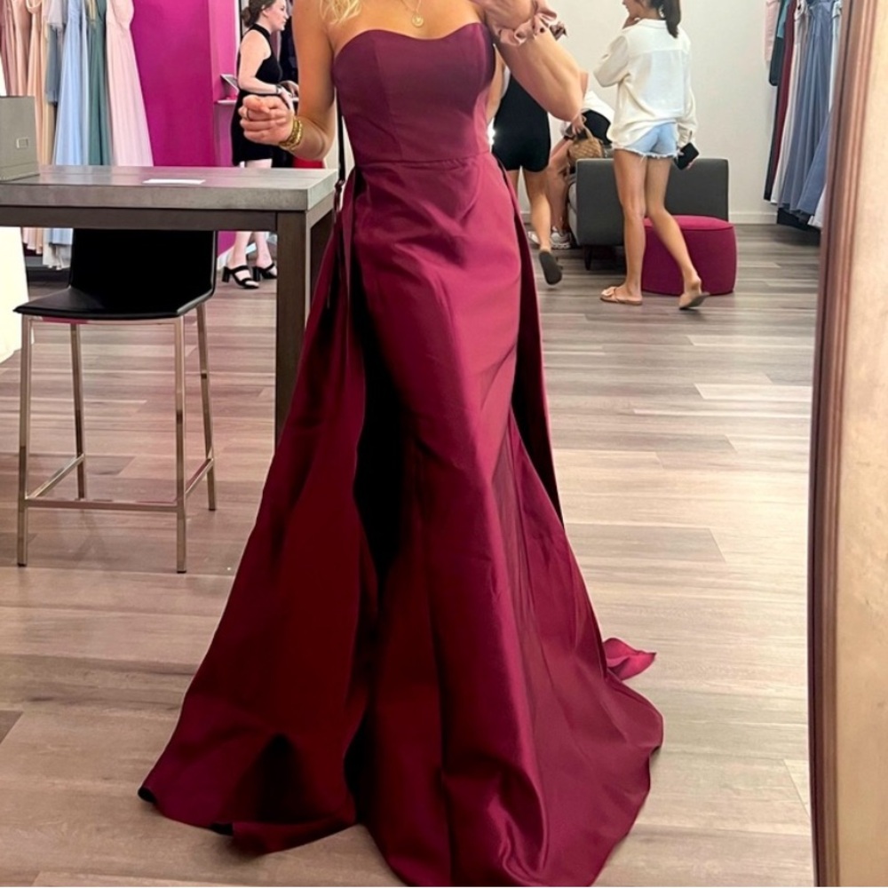 Lazaro by Hayley Paige | Mia Gown in Burgundy